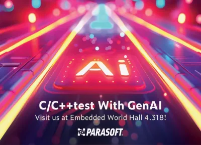 Parasoft C/C++test mit GenAI. Quelle: Parasoft Parasoft auf der embedded world 2025