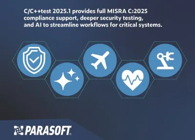 Parasoft erweitert die Automatisierung von C/C++-Softwaretests um vollen MISRA C:2025-Support