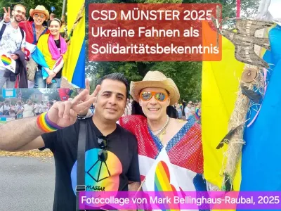 CSD Münster 2025 LAUT UND BUNT FÜR QUEERE RECHTE!