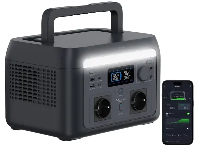 revolt Tragbare Powerstation & Solargenerator HSG-500