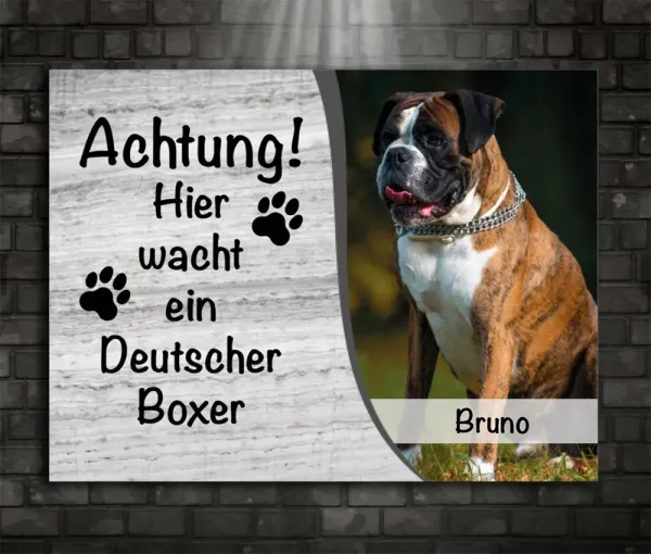 Personalisierte Hundeschilder online gestalten