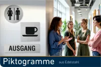 Piktogramme Edelstahl