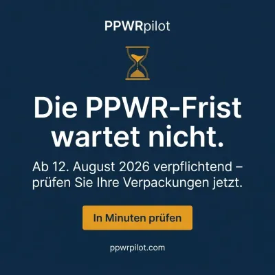 PPWR 2026: ppwrpilot.com startet digitalen Generator für EU-Verpackungskonformitätserklärungen