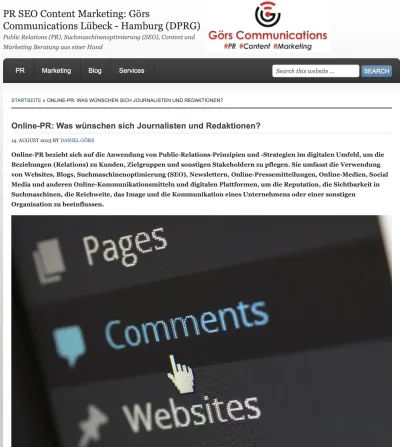 Online-PR - Was wünschen sich Journalisten und Redaktionen?