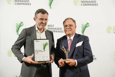 Preisverleihung im Gesellschaftshaus Palmengarten in Frankfurt Vetter erreicht Platin-Status als Best Managed Company
