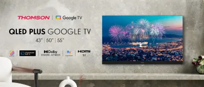 Der QLED Plus wird zur perfekten Wahl für ein beeindruckendes Heimkinoerlebnis Toller Sound: Der neue THOMSON Google TV QLED Plus