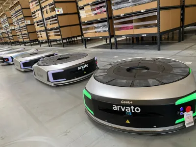 Das Rack-to-person System am Arvato-Standort in PoznaÅ. Arvato baut Automatisierung mit neuem Rack-to-Person-System am Standort PoznaÅ weiter aus