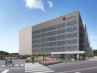 Rendering der neuen Anlage im Industriepark Minami Isahaya in Isahaya City Kyocera feiert Spatenstich für neues Werk in Nagasaki