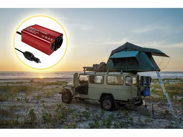 revolt 300-Watt-Kfz-Spannungswandler auf 230 Volt