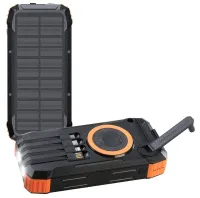 revolt Kurbel-Solar-Powerbank PB-830, 20.000 mAh USB-C PD