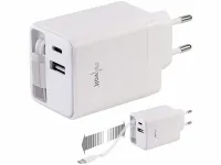 revolt USB-GaN-Netzteil mit 2x USB-C und 1x USB-A
