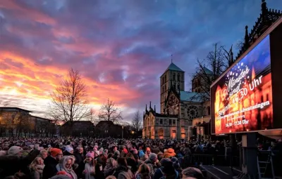 „Münster singt“ Rudel-Weihnachtssingen am 7. Dezember 2025 auf dem Domplatz in Münster/Westfalen