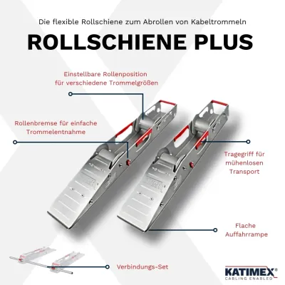 RollschienePlus: schwere Kabeltrommeln einfach abrollen