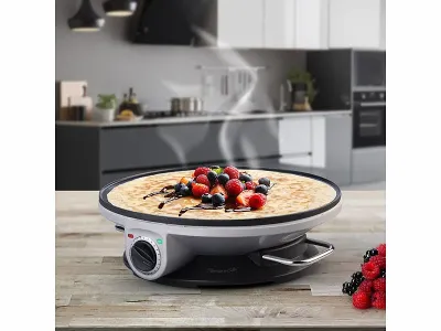Rosenstein & Söhne XXL-Crêpes-Maker PKM-500, Antihaftbeschichtung, 1.200 Watt, Ø 32 cm, www.pearl.de Rosenstein & Söhne XXL-Crepes-Maker PKM-500