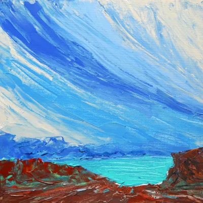 Rutha Teklehaimanot erkundet die Landschaftsmalerei in Acryl