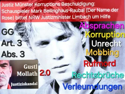 Öffentlicher Appell an NRW Justizminister Benjamin Limbach von Justizopfer Münster Mark Bellinghaus-Raubal
