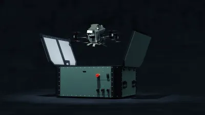 Schließt Sicherheitslücken über offenem Gelände: SecuriDrone Interceptor Iron Drone fliegt bis 180 k Mit Netz und Fallschirm gegen verdächtige Flugobjekte