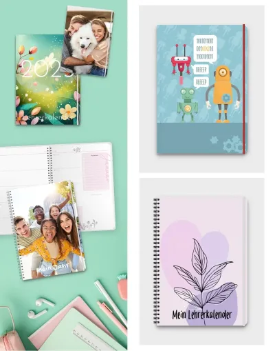 Schüler- und Lehrer-Kalender - Individuelle Konfiguration auf Fotokalender.com Schuljahr 2025/2026 - Perfekt organisiert: Schüler- und Lehrer-Kalender im Detail konfigurieren