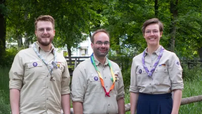 Sebastian Becker, Maximilian Strozyk und Annkathrin Meyer 93. Bundesversammlung der DPSG