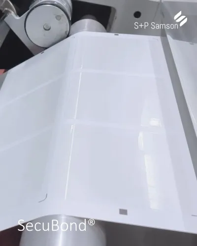 SecuBond mit klebstofffreien Zonen SecuBond®: Eine bahnbrechende Innovation für Etiketten