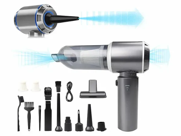 Sichler Haushaltsgeräte 3in1-Akku-Handstaubsauger & Gebläse BHS-745.ak