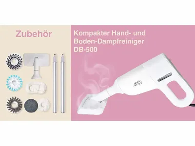 Sichler Haushaltsgeräte 3in1 Hand- & Boden Dampfreiniger DB-500
