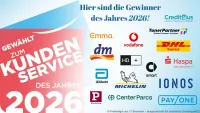DAS SIND DIE SIEGER VON "KUNDENSERVICE DES JAHRES 2026"!