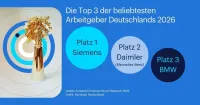 Siemens, Daimler und BMW sind 2026 die beliebtesten Arbeitgeber Deutschlands