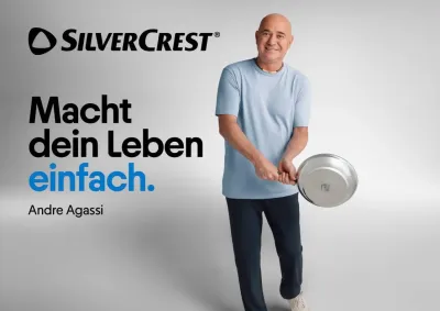 SILVERCREST und Andre Agassi - Leistungsstarke Technik für Küche und Haushalt Leistungsstarke Technik für Küche & Haushalt: SILVERCREST und Andre Agassi setzen auf Hightech und Human Touch