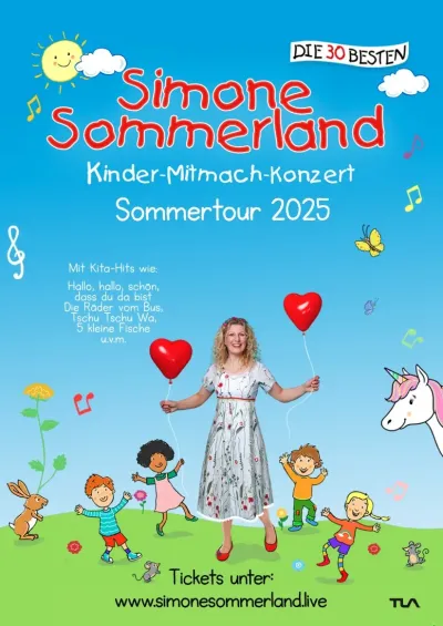 Simone Sommerland / Tourplakat Simone Sommerland sagt "Jedes Kind kann singen"