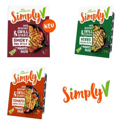 Simply V Grill & Pfanne befeuert den Sommer - Neue Sorte, neue Verpackung