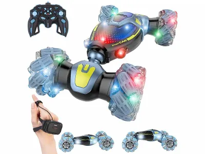 Simulus Ferngesteuertes Offroad-Allrad-Auto für Kinder, mit Gestensteuerung, www.pearl.de Simulus Ferngesteuertes Offroad-Allrad-Auto mit Gestensteuerung