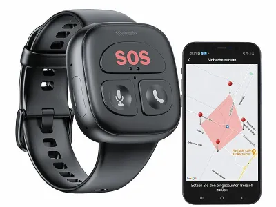 simvalley MOBILE 4G-Notfall-Armband PW-80.gps