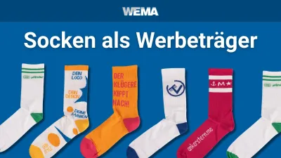 Neue Werbeidee mit Stil: Socken als Werbeträger