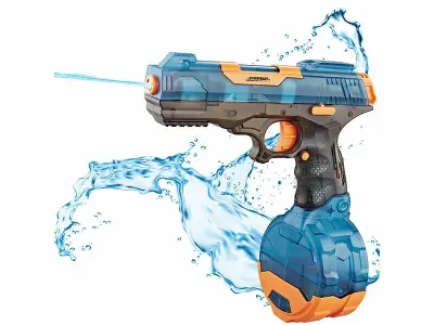 Speeron Akku-Wasserpistole mit großem Wassertank 500 ml und Ersatztank 75 ml, www.pearl.de Speeron Akku-Wasserpistole mit großem Wassertank