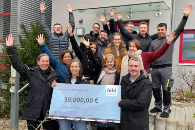 Die Lohi spendet 30.000 Euro an die Deutsche Krebshilfe