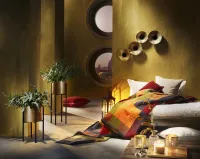 "Spicy Home" - Heimtextilien in Gewürzfarben verbreiten orientalisches Flair