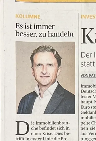Kö-Makler punktet mit Statement zur Krise