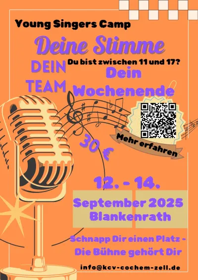 Young Singers Camp für Jugendliche in Blankenrath