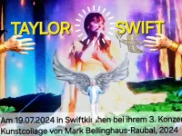 Taylor Swift in Gelsenkirchen, welches sich in Swiftkirchen umbenannte, am 19.07.2024 auf der Bühne während ihres 3. Konzerts. Taylor Swift & "Swiftkirchen" - 1 Jahr danach: "We all miss you, Taylor - Please Come Back Soon!