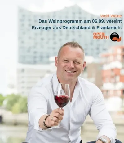 Timo Wolff - Wolff Weine Wolff Weine ist 2026 Weinpartner von Hamburgs Sterne by OPEN MOUTH.