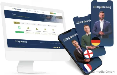 top elearning bietet ein flexibles, mehrsprachiges Unterweisungssystem für Desktop und Mobilgeräte. Mehrsprachige Arbeitsschutzunterweisung: