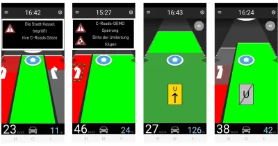 Mit dem trafficpilot lassen sich nicht nur Grünphasen bei Ampeln, sondern auch Umleitungen anzeigen Stadt Kassel treibt mit Unterstützung von GEVAS software vernetztes Fahren voran