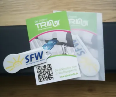 Triggi Einkaufswagenlöser als Werbeartikel - Innovativ