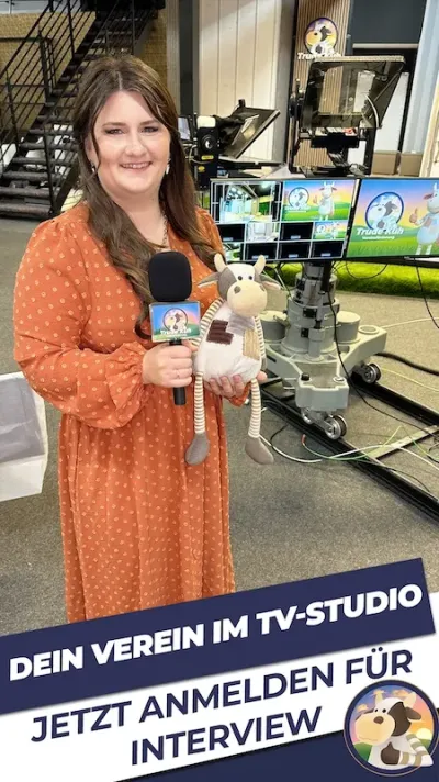 "Trude Kuh" Vereinsförderung Saterland sucht Vereine für TV-Interviews im eigenen Vereinsstudio. "Trude Kuh" sucht Vereine für exklusive TV-Interviews