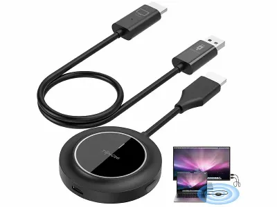 TVPeCee Wireless HDMI-Funk-Adapter mit Sender und Empfänger