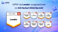 UPDF als Leader ausgezeichnet im G2 Herbst 2026 Bericht