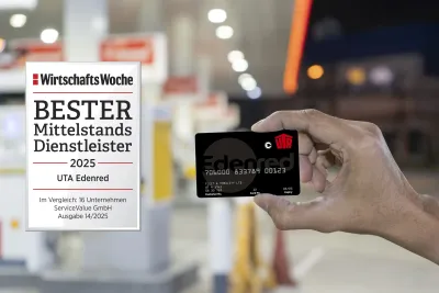 UTA Edenred ist zum fünften Mal in Folge „Bester Mittelstandsdienstleister" im Tankkarten-Segment UTA Edenred zum fünften Mal in Folge bester Dienstleister für den Mittelstand