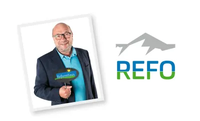 Veranstalter und Reformhausexperte Peter Schürmann ließ das Logo von ipanema2c modernisieren. Neues Logo für die internationale REFO-Fortbildungswoche.