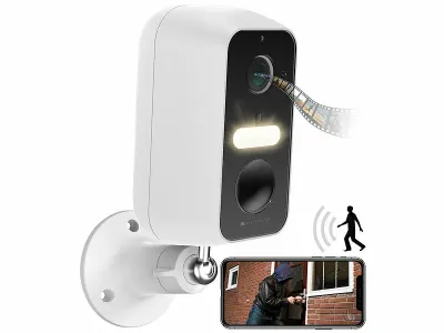 VisorTech Akku-Outdoor-IP-Überwachungskamera IPC-660